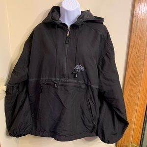 Authentic Mens NBA Lakers vintage fleece wind breaker hoodie